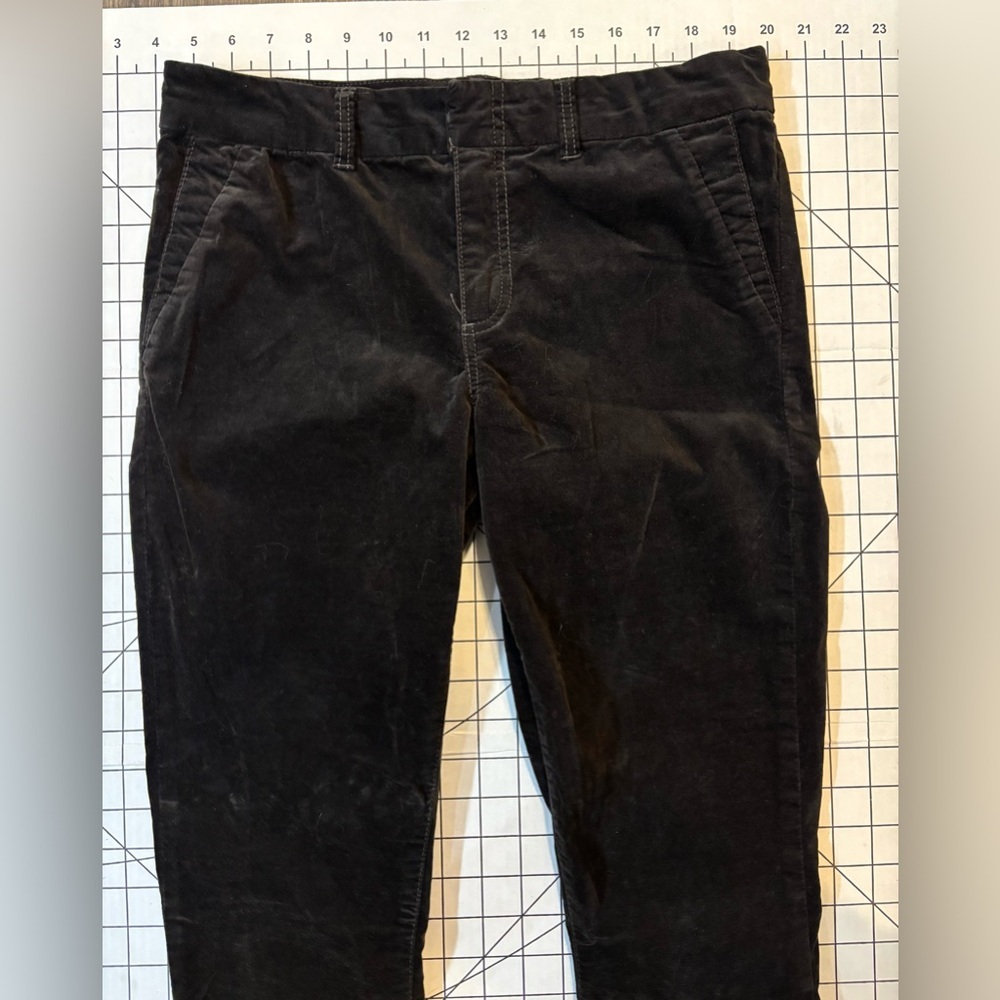 Kut From The Kloth Women’s Size 6‎ Black Velvet Trouser Skinny Pants